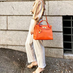 HERMES KELLY32 leather shoulder bag