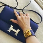 HERMES Kelly Dog leather bracelet