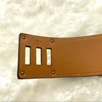 HERMES Kelly Dog leather bracelet