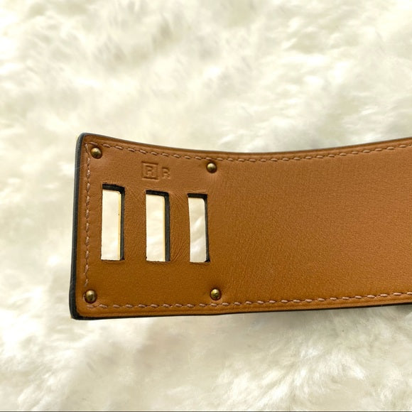 HERMES Kelly Dog leather bracelet