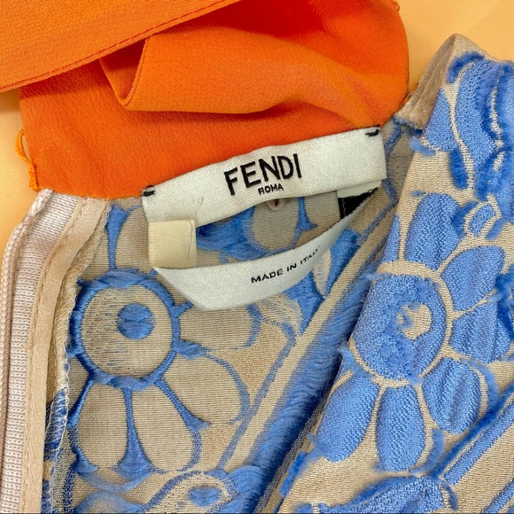 FENDI lace maxi dress
