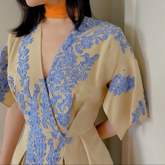 FENDI lace maxi dress