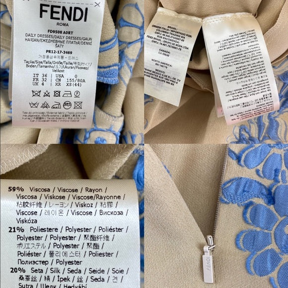 FENDI lace maxi dress