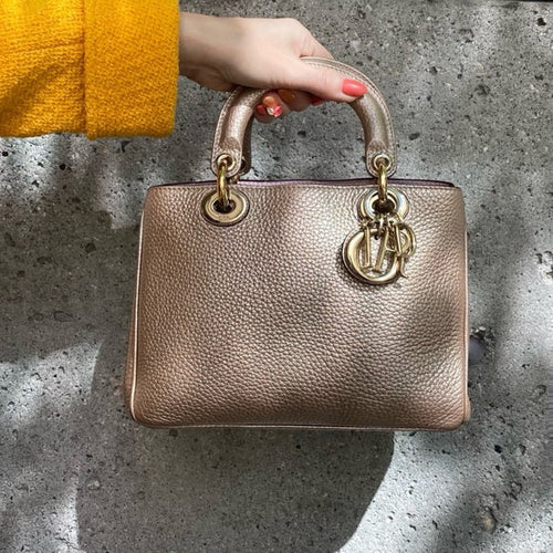 DIOR Calfskin Small Diorissimo Tote