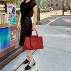 HERMES cabag PM canvas Shoulder bag