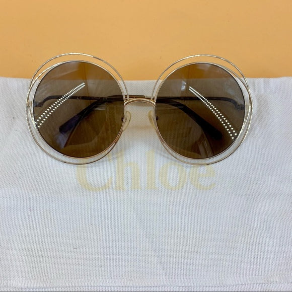 CHLOE 62mm Gradient Round Sunglasses