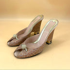 Fendi golden ball sandal