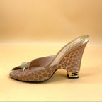 Fendi golden ball sandal