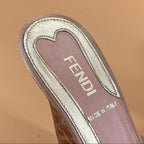 Fendi golden ball sandal