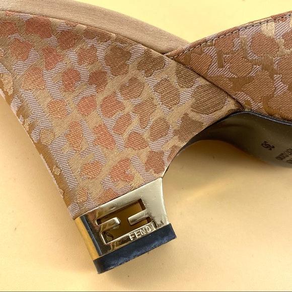 Fendi golden ball sandal