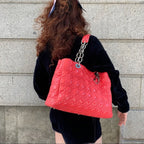 Lady Dior patent leather soft cannage tote TWS