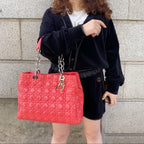 Lady Dior patent leather soft cannage tote TWS