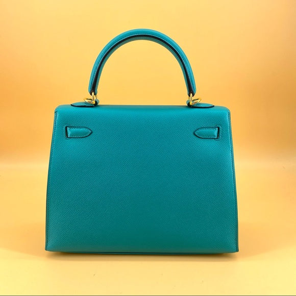 HERMES Bleu Paon KELLY25