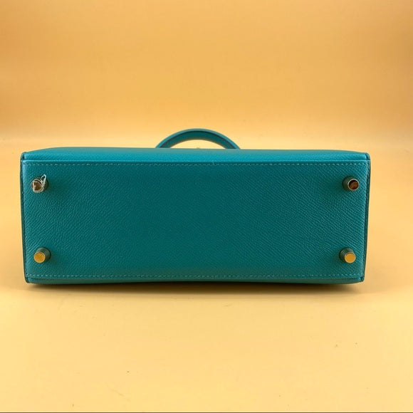 HERMES Bleu Paon KELLY25