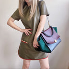 CELINE lambskin leather dress