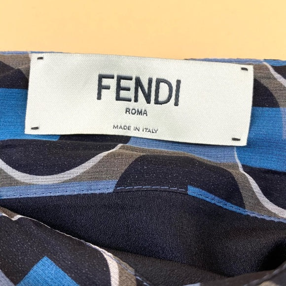 Fendi maxi silk dress