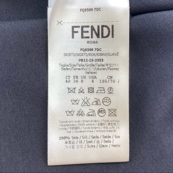 Fendi maxi silk dress