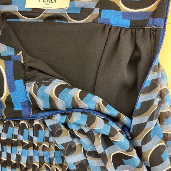 Fendi maxi silk dress