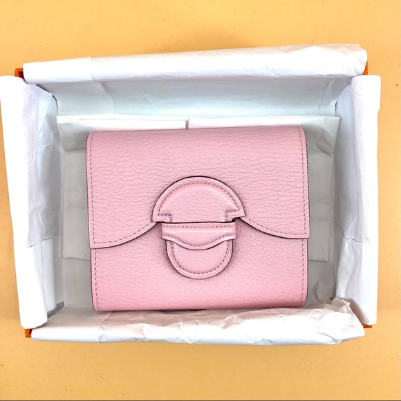 HERMES 1938 pink wallet