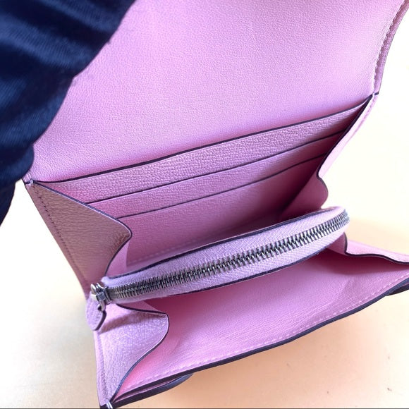 HERMES 1938 pink wallet