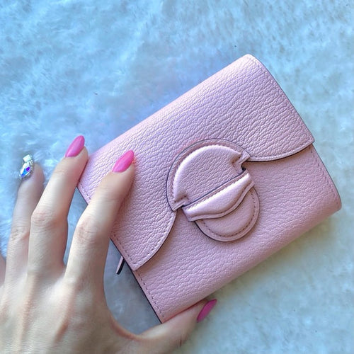 HERMES 1938 pink wallet