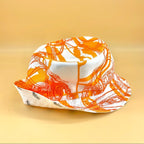 Hermes two side silk bucket hat