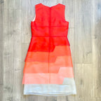 FENDI 100% silk Red Gradient Dress