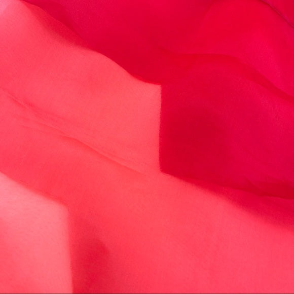 FENDI 100% silk Red Gradient Dress