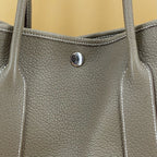 HERMES Garden Party 36 Etoupe leather bag