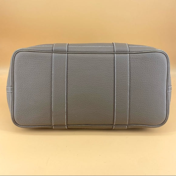 HERMES Garden Party 36 Etoupe leather bag