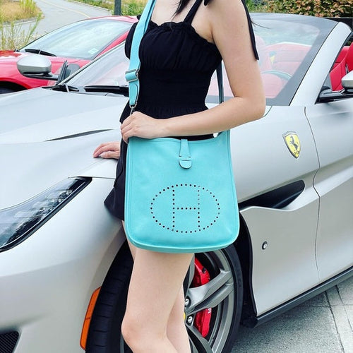 HERMES Evelyn29 crossbody leather bag