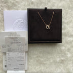 HERMES Finesse pendant 750gold&diamond necklace