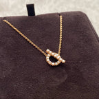 HERMES Finesse pendant 750gold&diamond necklace