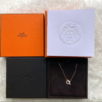 HERMES Finesse pendant 750gold&diamond necklace