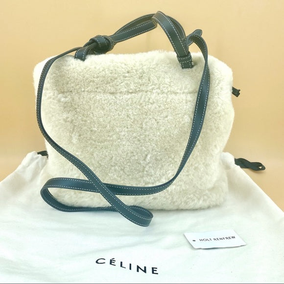CELINE fur two-way bag NWT