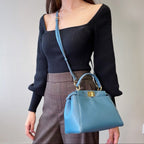 Fendi peekaboo small size leather bag