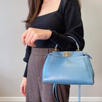 Fendi peekaboo small size leather bag