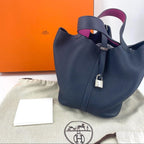 HERMES Picotin22 Dark blue full set