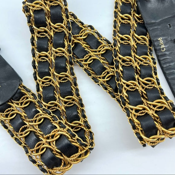 CHLOE Vintage style metal belt