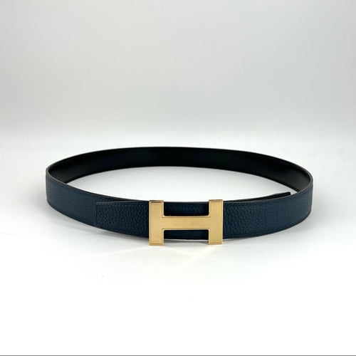 HERMES Quizz buckle & Reversible leather belt