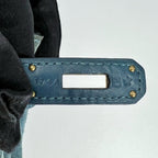 HERMES suede blue Birkin 35cm