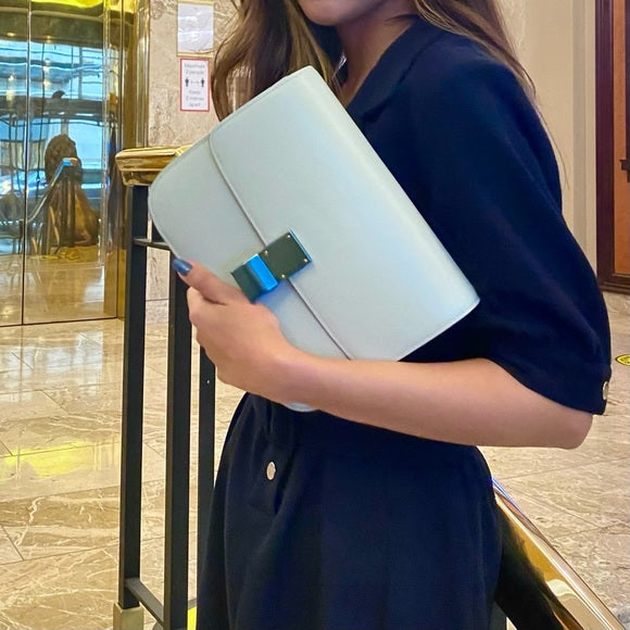 CELINE classic box bag avocado green