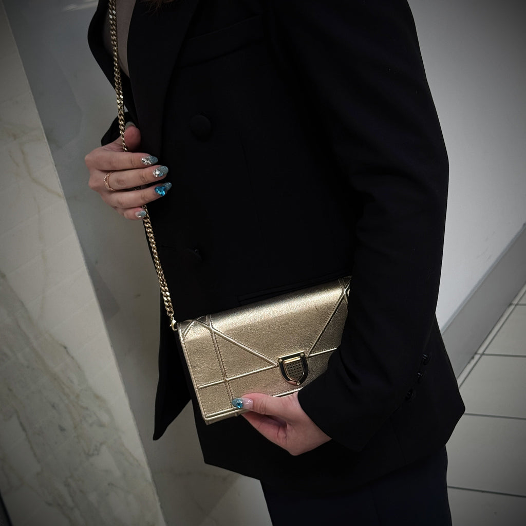 Christian Dior Diorama Croisière patent leather Wallet on Chain TWS