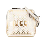 Gucci GUCCY SEGA Print Leather Shoulder Bag