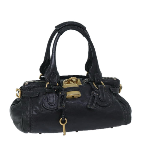 Chloe Paddington Shoulder Bag Leather Black mr058
