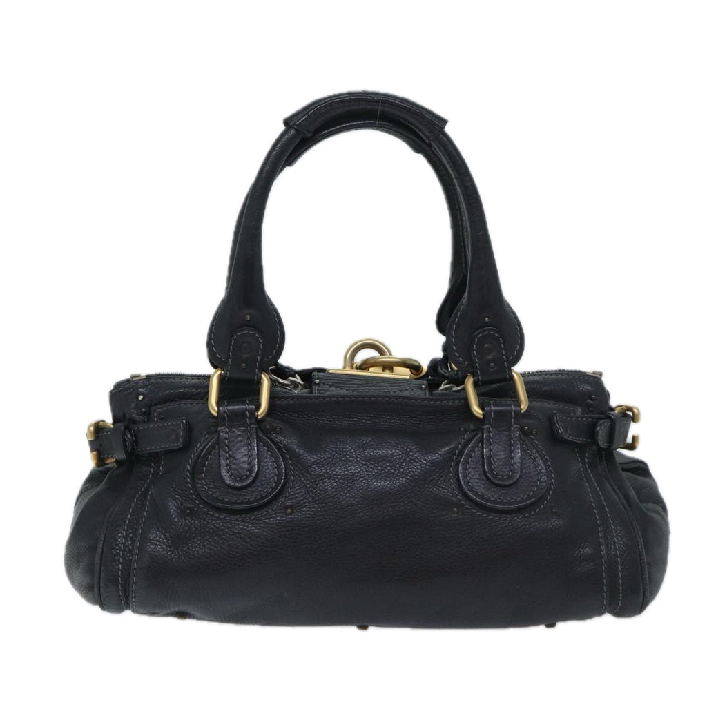 Chloe Paddington Shoulder Bag Leather Black mr058