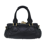 Chloe Paddington Shoulder Bag Leather Black mr058