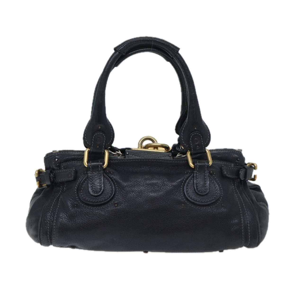 Chloe Paddington Shoulder Bag Leather Black mr058