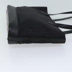 CELINE C Macadam Canvas Tote Bag Black Auth mr122