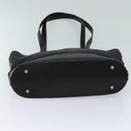 CELINE C Macadam Canvas Tote Bag Black Auth mr122